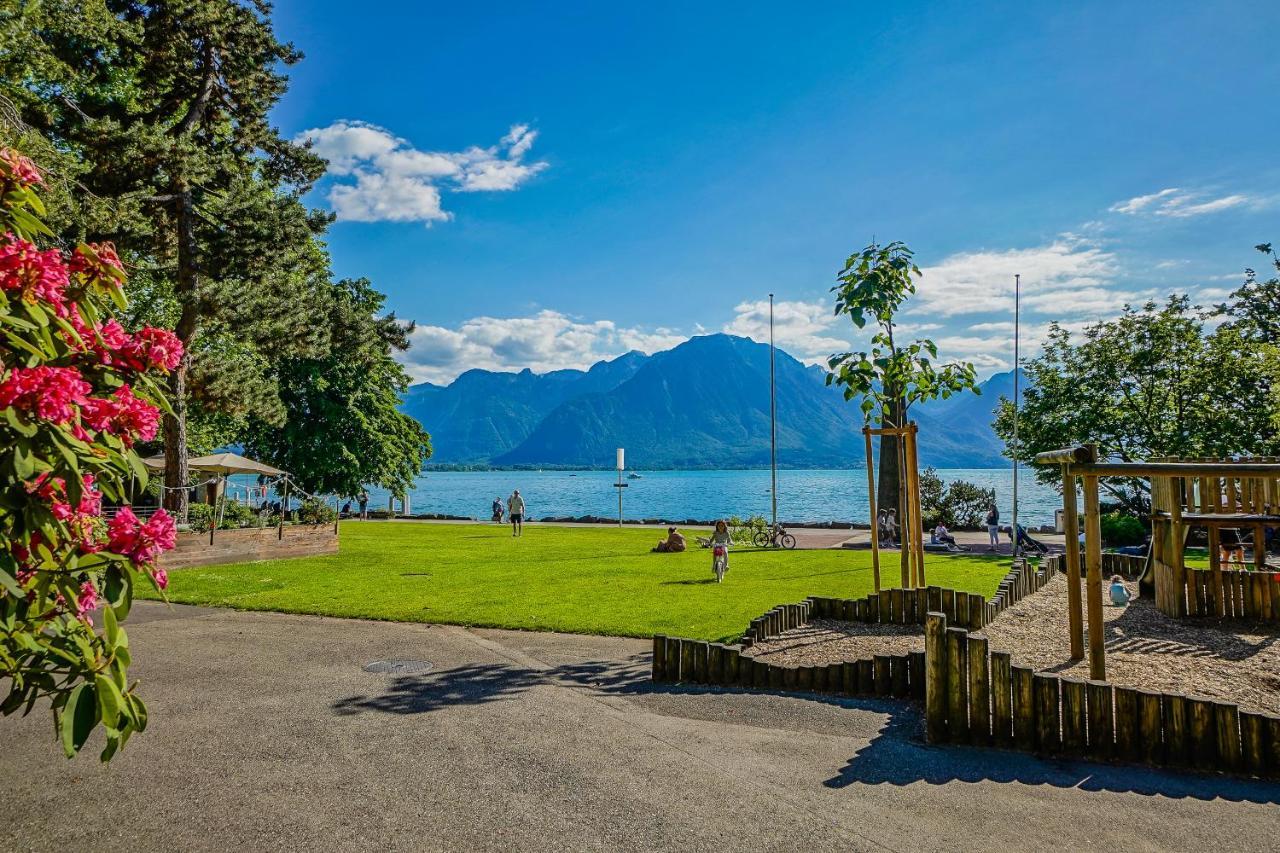 L'Eden Studio With A Balcony - Lake View モントルー エクステリア 写真